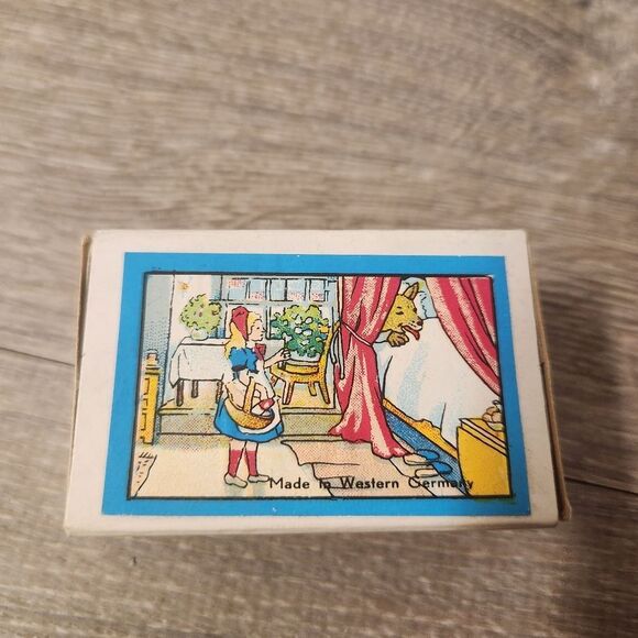 Hermann Eichhorn Other - Vintage Hermann Eichhorn Fairy Tales Wooden Puzzle Blocks with Box West Germany